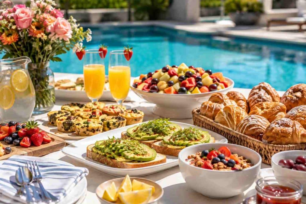 poolside brunch menu